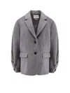 Axel Arigato Arlo Wool Blend Blazer In Gray