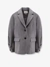 Axel Arigato Arlo Wool Blend Blazer In Gray