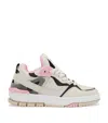 Axel Arigato Womens Beige Comb Astro Contrast-panel Leather Mid-top Trainers In Beige