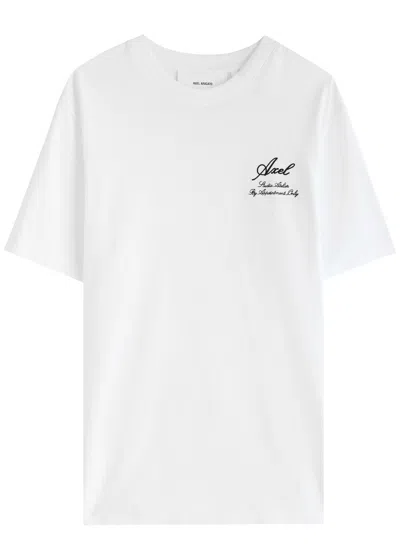 AXEL ARIGATO AXEL ARIGATO ATELIER LOGO-EMBROIDERED COTTON T-SHIRT