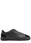 Axel Arigato Round Toe Low-top Rubber Sole Sneakers In Black