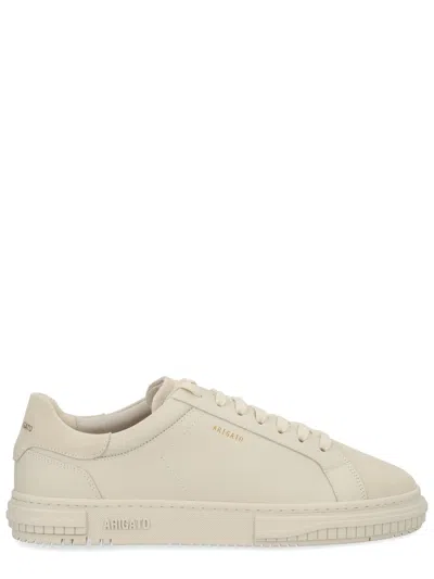 Axel Arigato Atlas Monochromatic Leather Minimalist Sneakers In Yellow
