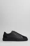 Axel Arigato Round Toe Low-top Rubber Sole Sneakers In Black