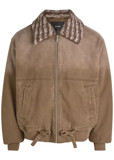 Axel Arigato Axis Denim Jacket In Brown