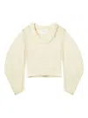 Axel Arigato Balloon-sleeve Round-neck Sweater In Neutral