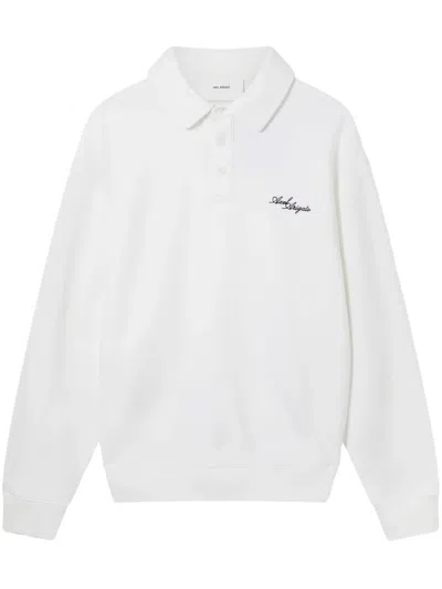 Axel Arigato Base Polo Sweatshirt In White