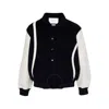 Axel Arigato Bay Embroidered-logo Varsity Jacket In Blue