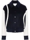 Axel Arigato Bay Logo-embroidered Bomber Jacket In Blue