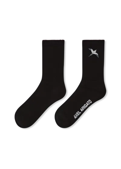 Axel Arigato Bee Bird Tube Socks In Black
