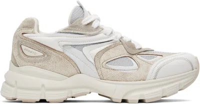 Axel Arigato Beige & Gray Marathon Runner Sneakers In Beige/white