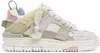 Axel Arigato Area Patchwork Sneakers In Beige Suede And Fabric In Dk Beige/lt Pink