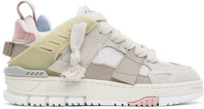 AXEL ARIGATO BEIGE & PINK AREA PATCHWORK SNEAKERS