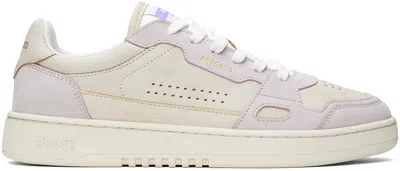 Axel Arigato Beige & Purple Dice Lo Sneakers In Beige/lilac