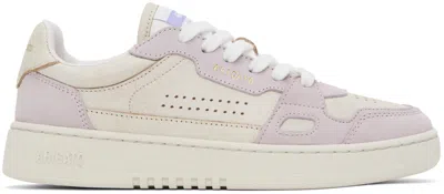 Axel Arigato Beige & Purple Dice Lo Sneakers In Beige/lilac