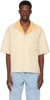 Axel Arigato Holiday Wool Blend Bowling Shirt In Neutral