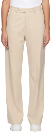 Axel Arigato Beige Arch Slit Trousers In Beige