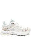 Axel Arigato Beige Leather And Suede Trainers With Sole In Animal Print