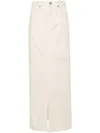 Axel Arigato Beige Maxi Skirt With Front Slit In Neutral