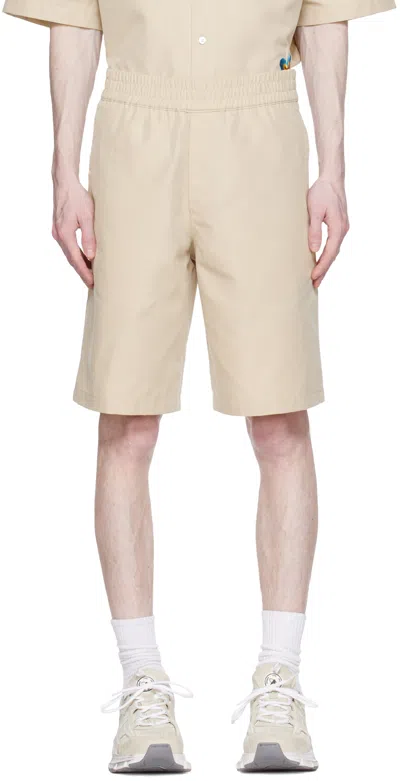 Axel Arigato Nova Elasticated Pocket Shorts In Neutral