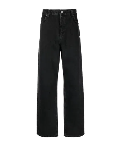 Axel Arigato Belt Ring Denim Trousers In Black
