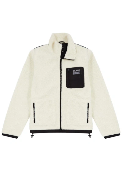 Axel Arigato Billy Panelled Fleece Jacket In Cream