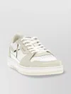 Axel Arigato Bird Perforated Contrast Rubber Sole Sneakers In White