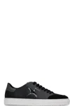 Axel Arigato Clean 90 Triple B Bird Leather Sneakers In Black/dark Grey