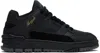 Axel Arigato Low-top Sneakers With Suede Accents And Gold Branding In Black