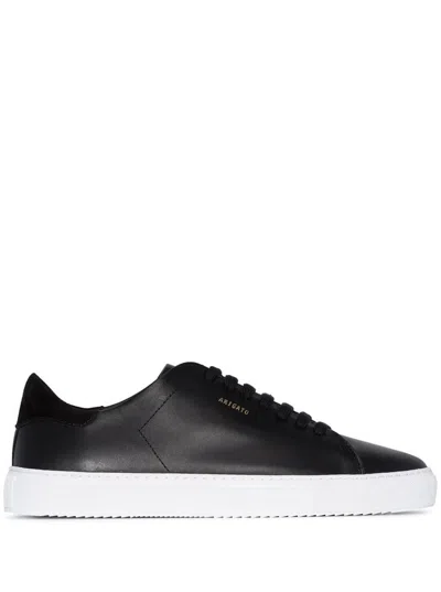 AXEL ARIGATO BLACK 'CLEAN' SNEAKERS WITH LOGO IN CALF LEATHER MAN