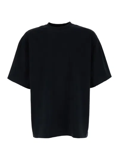 Axel Arigato Black Crew Neck T-shirt In Cotton Man In Nero