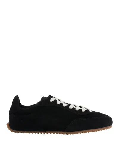 Axel Arigato Suede Low-profile Sneakers With Textured Sole In Black