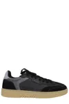 Axel Arigato Mens Black Dice Leather And Suede Low-top Trainers In Black