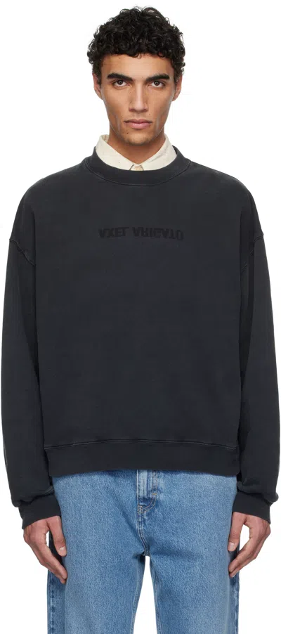 Axel Arigato Black Distort Washed Sweatshirt
