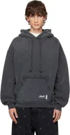 Axel Arigato Element Distressed Cotton Hoodie In Black