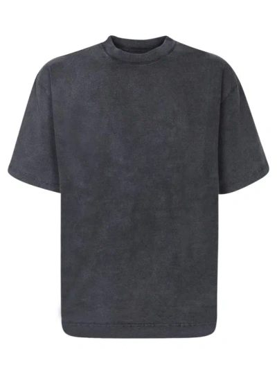 Axel Arigato Black Embroidered Cotton T-shirt In Grey