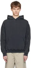 Axel Arigato Black Kansas Hoodie In Black Old Dye