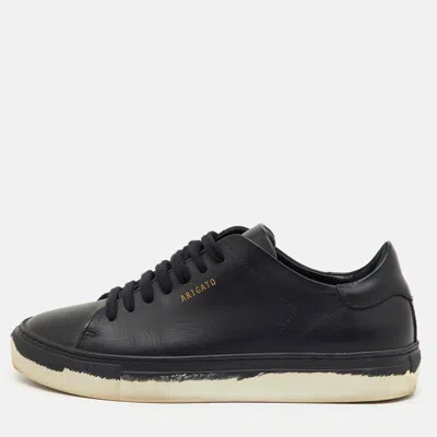 Axel Arigato Black Leather Clean 90 Low Top Sneakers