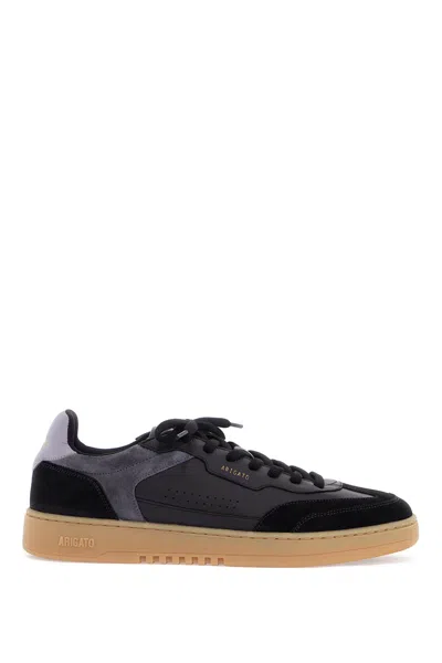 Axel Arigato Black Low Sneakers In Eco-friendly Leather And Suede With Beige Sole In Black Gum (black)