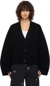 Axel Arigato Black Memory Relaxed Cardigan In Black