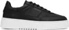 Axel Arigato Black Leather Sneakers With Contrasting Sole In Black