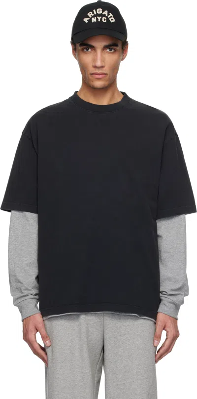 AXEL ARIGATO BLACK PATCH T-SHIRT