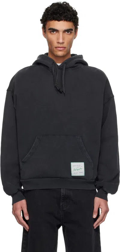 Axel Arigato Black Patch Washed Hoodie