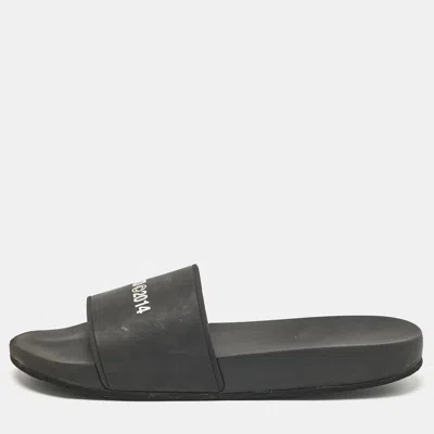 Axel Arigato Logo Print Slides In Black
