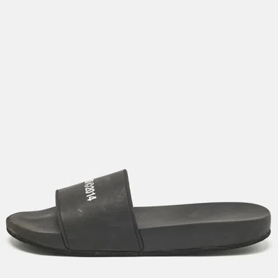 Axel Arigato Black Rubber Pool Slides In Multi