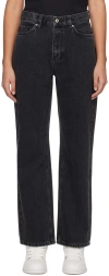 Axel Arigato Black Sly Mid-rise Jeans In Black