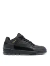 Axel Arigato Area Lo Sneakers In Black Suede And Leather In Black