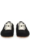Axel Arigato Daze Runner Black Sneaker With Logo On The Tongue And Grooved Sole In Suede Man In Black