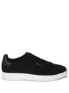 Axel Arigato Dice Laceless Black Low Top Slip-on Sneakers In Suede Man In Black