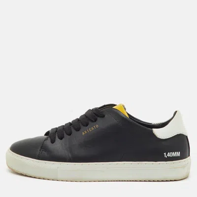 Axel Arigato Black/white Leather Clean 90 Low Top Sneakers