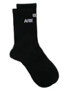 Axel Arigato Block Jacquard Socks In Black